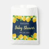 Moderne Waterverf Lemon Tree Baby shower Bedankzakje (Voorkant)