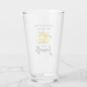 Moderne Waterverf Lemons Limoncello penseelscript Glas (Achterkant)