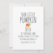 Moderne Waterverf Little Halloween Pumpkins Kaart (Voorkant)