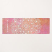 Moderne Waterverf Mandala - Gepersonaliseerd Yogamat (Voorkant (horizontaal))