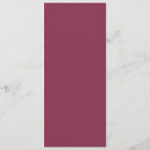 Moderne Waterverf | Menu Rood weddenschap (Achterkant)