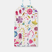 Moderne Waterverf met aangepast bericht Cadeaulabel (Achterkant)