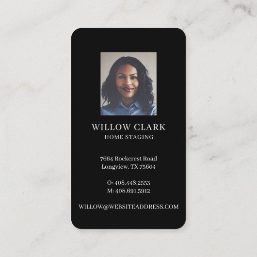 Moderne Waterverf met middelbare snelheid, voordeu Visitekaartje (Achterkant)