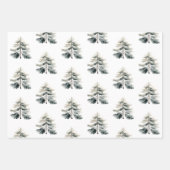 Moderne Waterverf minimalistische kerst Inpakpapier Vel (Voorkant 2)