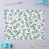 Moderne Waterverf Mistletoe Pattern Tissuepapier (Craft)