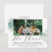 Moderne Waterverf Nieuw Buurland Briefkaart (Voorkant / Achterkant)