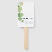 Moderne Waterverf oliage Weddenschap Dank je Handwaaier (Achterkant)