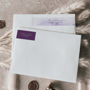 Moderne Waterverf   Paars huwelijk