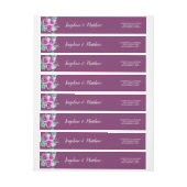 Moderne Waterverf Paarse Calla Lily bruiloft (Vel)