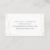 Moderne Waterverf Paarse Floral Visitekaartje (Achterkant)