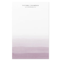 Moderne Waterverf Paarse Ombre gepersonaliseerd