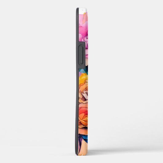 Moderne Waterverf Paint Daubs Rozen Bouquet Case-Mate iPhone Case (Achterkant / Rechts)