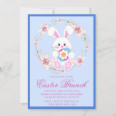 Moderne Waterverf Pasen Brunch Egg Hunt Kaart (Voorkant)