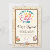 Moderne Waterverf Pasen Brunch Egg Hunt Kaart (Voorkant)