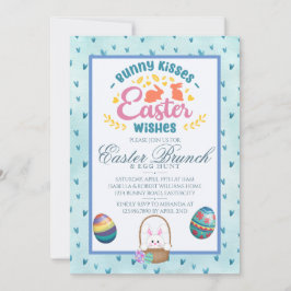 Moderne Waterverf Pasen Brunch Egg Hunt Kaart