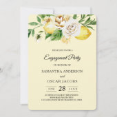 Moderne Waterverf Pastel Gele Lemons & Leaf Kaart (Voorkant)