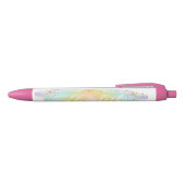 Moderne Waterverf Pastel Rainbow Name Pen (Bovenkant)
