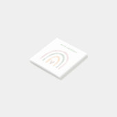 Moderne Waterverf regenboog met hart Post-it® Notes (Schuin)