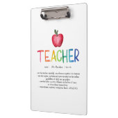 Moderne Waterverf regenboogleraar Hartelijk dank  Klembord (Links)