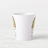 Moderne Waterverf regenboogleraar Hartelijk dank Latte Mok (Voorkant)