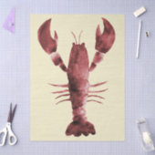Moderne Waterverf rode kreeft patroon Tissuepapier (Craft)