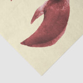 Moderne Waterverf rode kreeft patroon Tissuepapier (Detail)