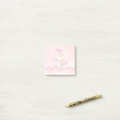 Moderne Waterverf Roze Aangepaste School Post-it N Post-it® Notes (Op bureau)