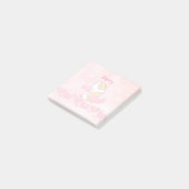 Moderne Waterverf Roze Aangepaste School Post-it N Post-it® Notes (Schuin)