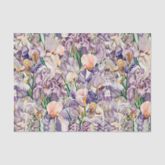Moderne waterverf roze gele bloemen6 tissuepapier