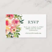 Moderne Waterverf RSVP Informatiekaartje (Voorkant)