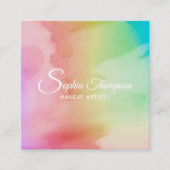 Moderne Waterverf Script-regenboog - Visitekaartje (Voorkant)