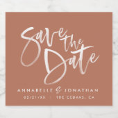 Moderne waterverf scripttypografie eenvoudige brui sparkling wijnetiket (Enkel label)