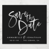 Moderne waterverf scripttypografie eenvoudige brui sparkling wijnetiket (Enkel label)