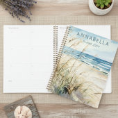 Moderne Waterverf Seaside Beach Kust Persoonlijk Planner