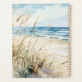 Moderne Waterverf Seaside Beach Kust Persoonlijk Planner (Achterkant)