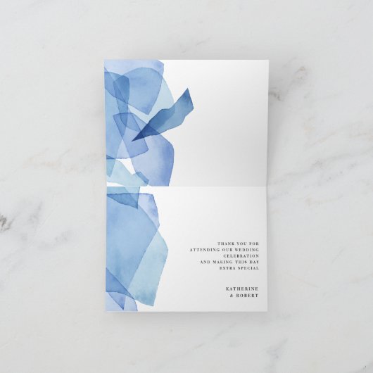 Moderne Waterverf Shapes Bedankkaart (Binnen)