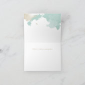 Moderne Waterverf Splashes Weddenschap Hartelijk d Bedankkaart (Binnen)