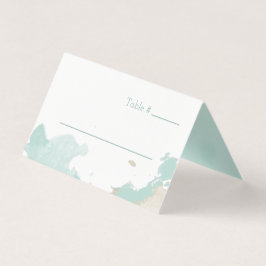 Moderne Waterverf Splashes Wedding Kaart