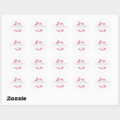 Moderne Waterverf Spring Cherry Blossom Wedding Ronde Sticker (Vel)