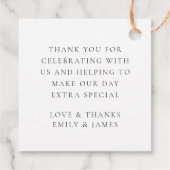 Moderne Waterverf Tropical Beach Bruiloft Bedankjes Labels (Achterkant)