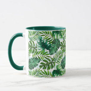 Moderne Waterverf Tropical Leaves Pattern Mok