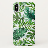 Moderne Waterverf tropisch groen blad Case-Mate iPhone Case (Achterkant)
