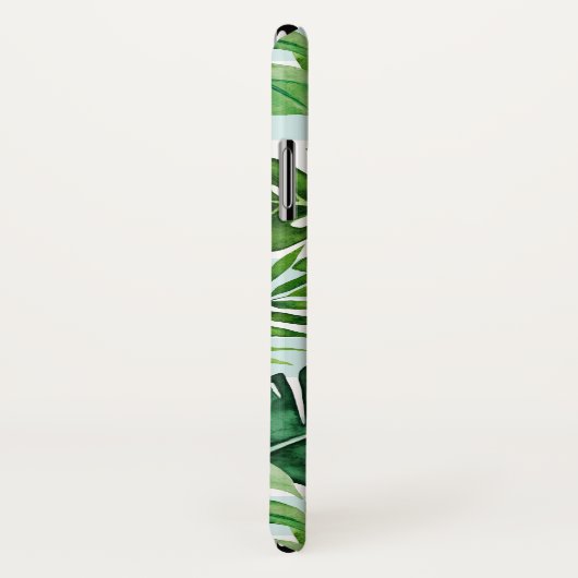 Moderne Waterverf tropisch groen blad Case-Mate iPhone Case (Achterkant / rechts)