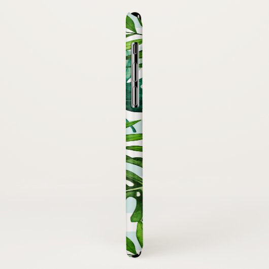 Moderne Waterverf tropisch groen blad Case-Mate iPhone Case (Achterkant/links)