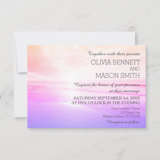 Moderne Waterverf Tropische Zee-weduwenkaart Kaart (Voorkant)