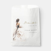 Moderne Waterverf Trouwjurk Vrijgezellenfeest Bedankzakje (Voorkant)