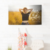 Moderne waterverf typografie afstuderen fotokoffie spandoek (Insitu)