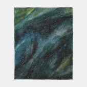 Moderne Waterverf, universeel met handschilderde m Fleece Deken (Voorkant)