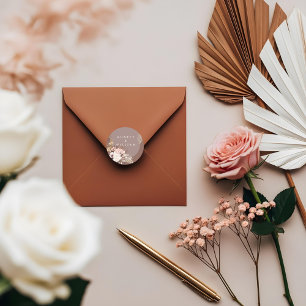 Moderne Waterverf van Bohemen Ronde Sticker