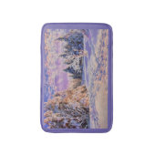 Moderne waterverf van gekleurde sneeuwbomen badmat (Voorkant Verticaal)